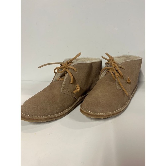 BEEK Handmade Suede Shearling Lined Penguin‎ Chukka Ankle Boots Cozy SZ8 NEW - Picture 5 of 9